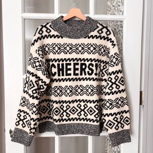 A NEW DAY CHEERS! Sweater Sz M